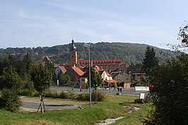 Gezicht op Weissenohe vanuit het westen