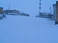 Köyün kışın çekilmiş görüntüsü