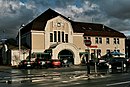 Bismarckbahnhof mit Eisenbahnüberführung