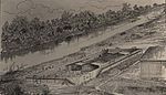 Castle Morgan, a Confederate prison camp on the Alabama River at Cahaba.