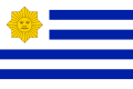 Uruguay İç Savaşı sırasında Blancos taraftarlarının bayrağı