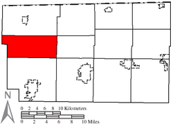 Location of Franklin Township in Fulton County