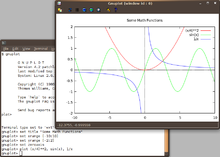 Gnuplot interaktív használat közben