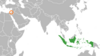 Location map for Indonesia and Palestine.