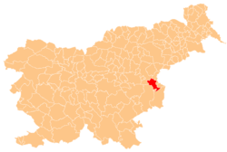 Location of the Municipality of Kozje in Slovenia