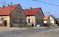 Straat in het zuiden van het dorp