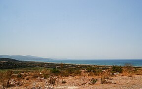 The landscape and coast of Özdere