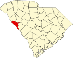 Karte von McCormick County innerhalb von South Carolina