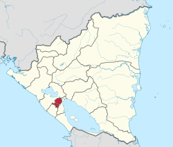 Location within Nicaragua