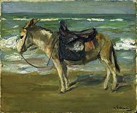 Liebermann, Riding Donkey at the Seashore, 1900