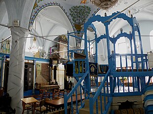 The synagogue interior, in 2010