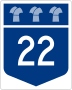 Highway 22 marker