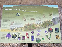 The fifth interpretive sign on the Lower Table Rock Trail