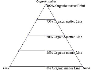 Figure 4. An example ternary diagram, showing increments along the first axis.