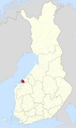 Location of Nykarleby in فن لینڈ