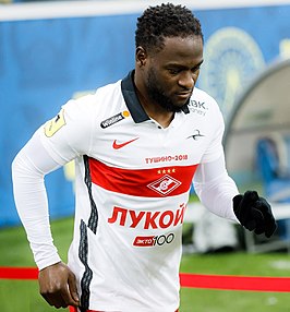 Moses bij Spartak Moskou in 2021.