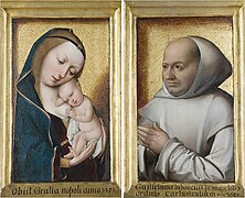 part of: Diptych: ''Virgin and Child'' and ''Portrait of Willem van Bibaut'' 