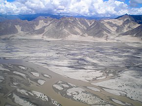 Lhasa'nın güneybatısında Yarlung Tsangpo