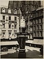 Wallrafplatz mit Werbesäule von „Farina gegenüber“ 1925...