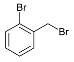 Strukturformel von 2-Brombenzylbromid