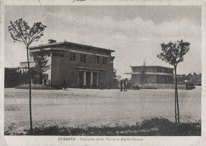 The station in an epoch postcard