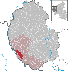 Poziția ortsgemeinde Körperich pe harta districtului Eifelkreis Bitburg-Prüm