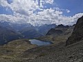 Lej da la Tscheppa 2616 m ü. M., aufgenommen von der Fuorcla Polaschin.