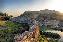 View of the Buna river from the castle walls