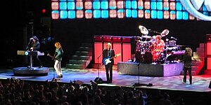 Styx, 2009. L-R: Lawrence Gowan, Tommy Shaw, James Young, Todd Sucherman, and Ricky Phillips.