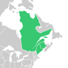 Symphyotrichum anticostense distribution map