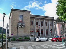 The town hall in Vals-les-Bains