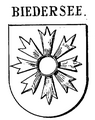 Wappen im Siegel des Heide von Biedersee von 1398 in Siebmachers Wappenbuch (1905)