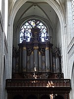 L'organo del 1657 della cattedrale di Anversa, in Belgio.