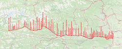 A Drautalbahn útvonala