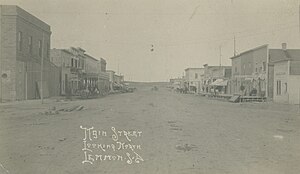 Main Street in Lemmon, SD