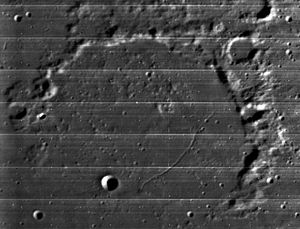 Krater Gärtner (Photo Lunar Orbiter 4)