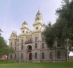 Goliad County Courthouse im Goliad County Courthouse Historic District, gelistet im NRHP mit der Nr. 76002034[1]