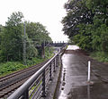 Hundebrücke über die Gleise der ehemaligen Prinz-Wilhelm-Eisenbahn