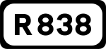 R838 road shield}}