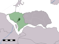 Lage von Kamperland in der Gemeinde Noord-Beveland