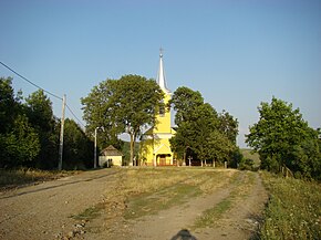 Biserica de pe „Faţă” ridicată în anul 1891 de preotul greco-catolic Ioan Hossu, tatăl episcopului Iuliu Hossu