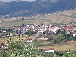 View of Santa Cristina Gela from a nearby hill