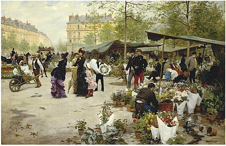 The Lower Market by Victor Gabriel Gilbert (1881)