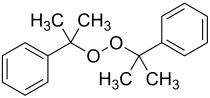 Structuurformule van dicumylperoxide