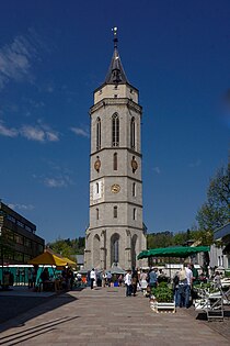 Chorturm der Evangelischen Stadtkirche Balingen, 62 Meter Höhe