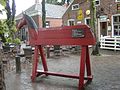 Folterpferd auf dem Marktplatz der Festung Bourtange