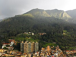 Cerro de Guadalupe gezien vanaf het Avianca-gebouw