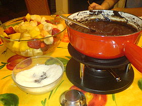 Chocolate fondue