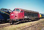 DSB's service locomotive ("tjenestelokomotiv") 90 86 00-21 135-7 (formerly class MY #1135) in Vojens, Denmark.