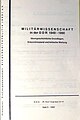 Titelblatt Heft 5/1992 Militärwissenschaft in der DDR 1949–1990